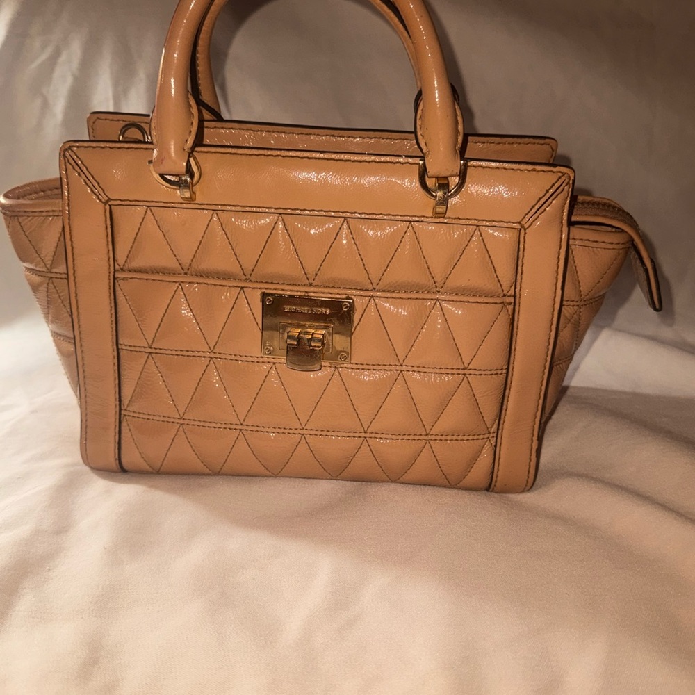 Michael Kors Vivianne patent leather handbag